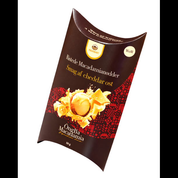 Macadamian�dder - Cheddarost - 50 g