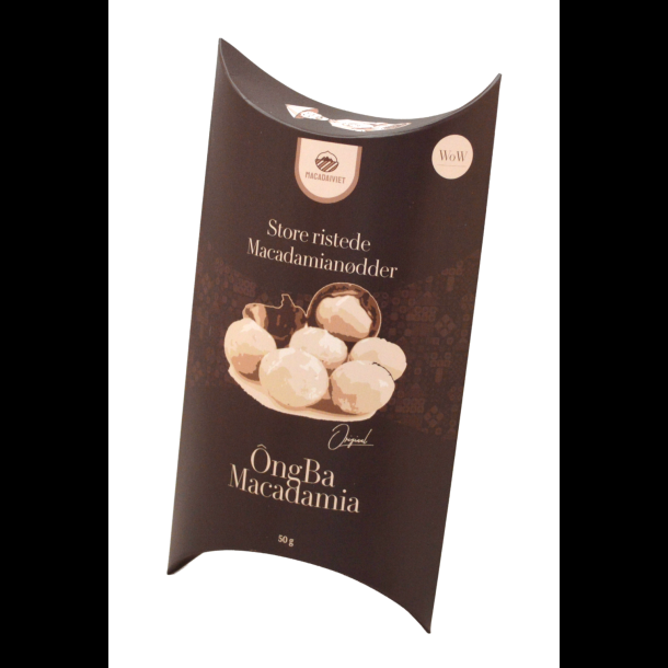 Store ristede macadamian�dder uden skal -�50g