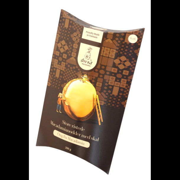 Store ristede macadamian�dder med�skal - 350g